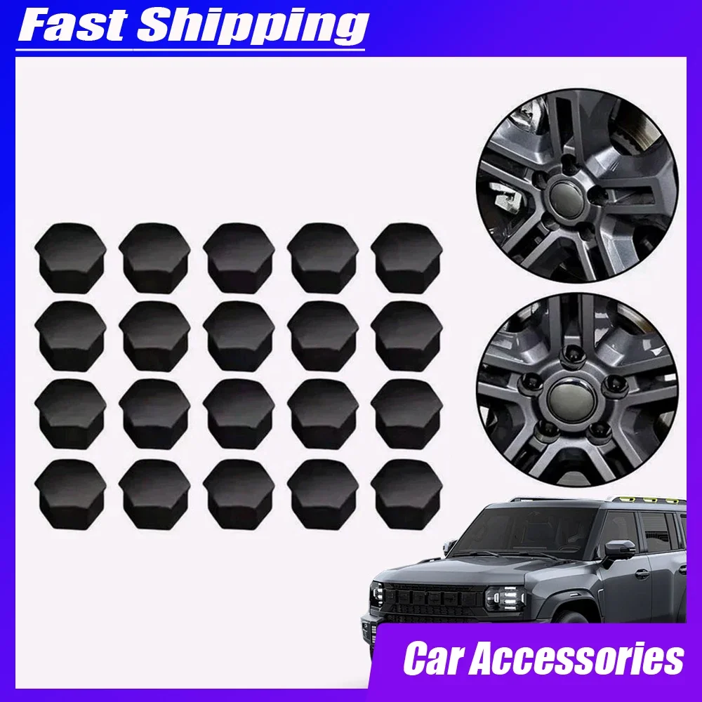 20pcs Car Wheel Hub Cover Car Tire Decorative Cap Auto Rim Screw Cap Car Accessories for Chery Jetour Traveler T2 2023 2024