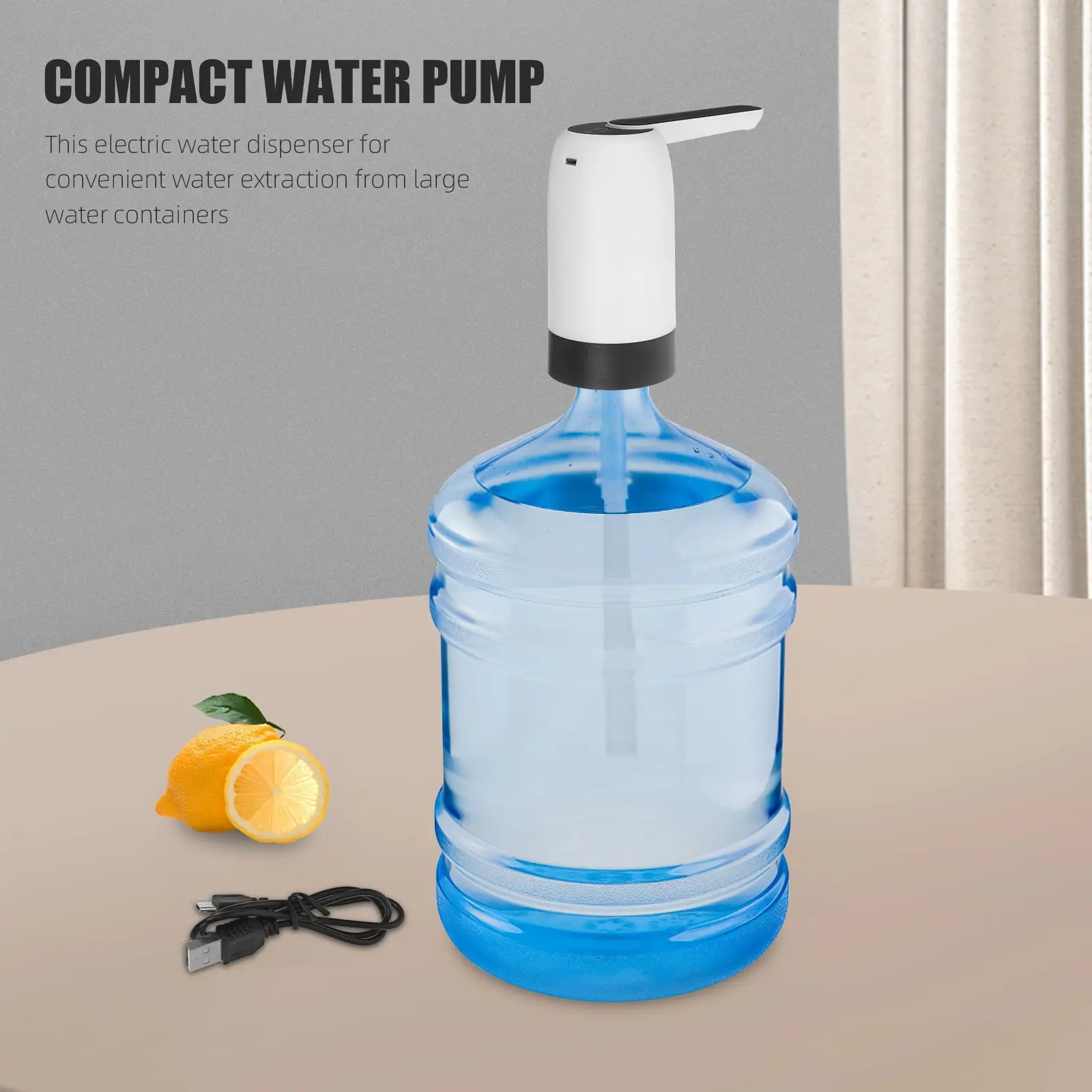 Electric Water Pump Dispenser Compact Mini Automatic Tabletop Portable Hot Dispenser Household Bathtub Soft Hose