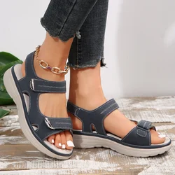2024 New Trend Elegant Women Lightweight Wedges Sandals Big Size Women Sport Style Shoes Comfortable Anti-slip Platform Sandals