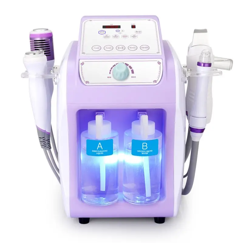 6 In 1 Professional Blackhead Removal Hydrogen Aqua Peeling Hydrabrasion Machine Skin Scrubber Facial Clean Beauty Machine Salon