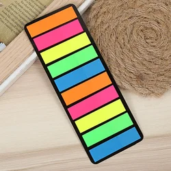 200pcs Color Clear Sticky Notes Index Tabs Posted Transparent Sticky Note Laptop PC Memo Pad Bookmark Stationery Office Supplies