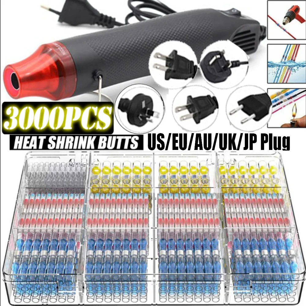 

3000 шт., водонепроницаемые термоусадочные клеммы для припоя
