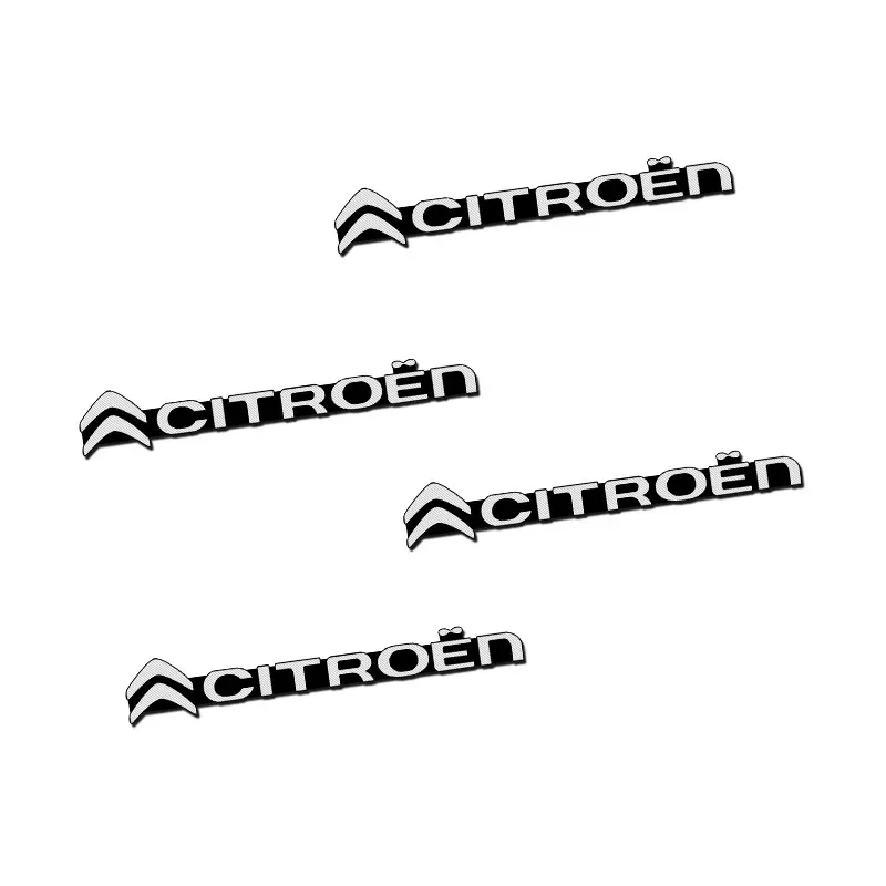 4pcs Car Stereo Sticker for Citroen Logo C2 C5 C3 C4 C1 Berlingo Jumper Grand Picasso C4L Saxo Xsara DS3 Auto Decal Decoration