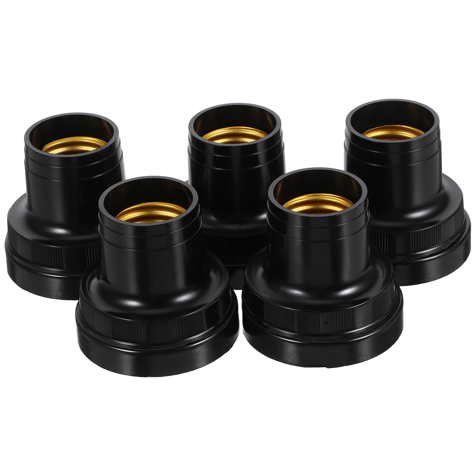 

5 Pcs Spiral Rib Lamp Holder Repair Socket Bulb Hanging Accessory Holders Parts for Ceiling Light Lamps Industrial Table Base