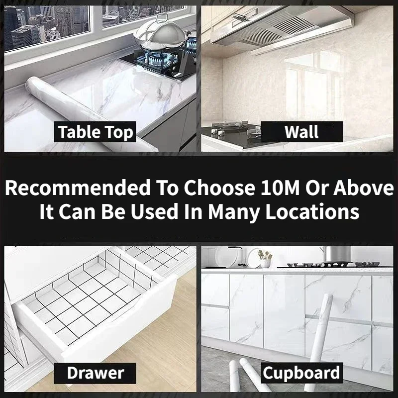 Kitchen Oil Proof Self-Adhesive Wall Stickers Cabinet Stove Tile Waterproof Mould Proof Wallpaper Kitchen Bathroom Renovation