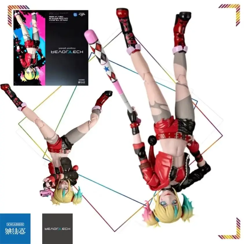 

Kaiyodo Revoltech Amazing Yamaguchi Harley Quinn Isekai Suicide Squad Action Figure Collectible Model Toy Gift