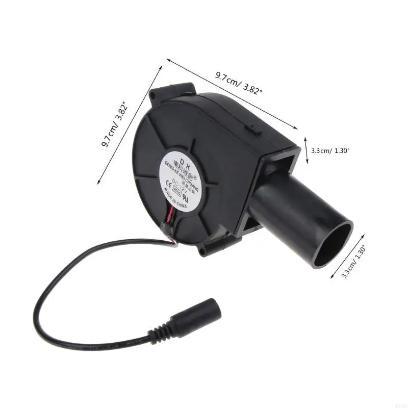 H58C شواء مروحة منفاخ 9733 97 مللي متر قابل للتعديل سرعة DC12V 5500R التخييم الطبخ مروحة منفاخ