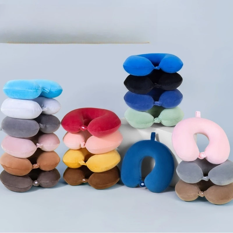 

U-образная подушка из пены с эффектом памяти для шеи, портативная, для дома и путешествий, ортопедическая подушка для сна в офисе, подушка для шеи, U-образная подушка