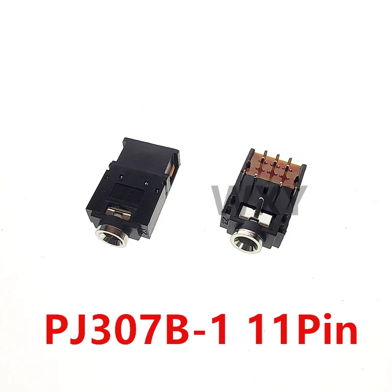 PJ-307 3.5 mm 8Pin/ 11 Pin Stereo Audio Jack Socket PJ307A PJ307B 3.5MM Dual Channel Female Headphone Connector with Switch