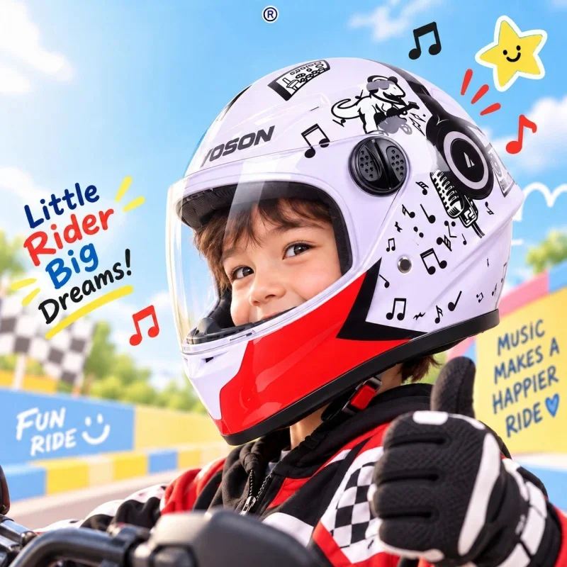 3–12 Years Kids Motocross Helmet, Spider Pattern Children Motorcycle Safety Helmet, Comfortable Warm Protective Kids Helmet
