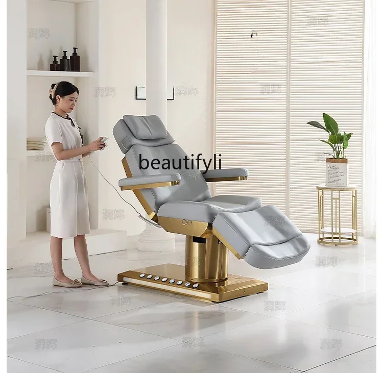 

1184 Electric beauty bed, special tattoo embroidery for beauty salons, dental ear picking bed, heated lifting bed