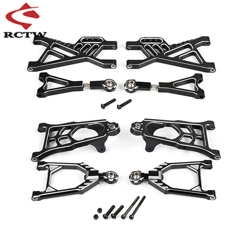 High Quality CNC Metal Rear or Front Suspension A-arm Kits for 1/5 Rc Car Hpi Rofun Rovan Km Baja 5B 5T 5SC SS Buggy Truck Parts