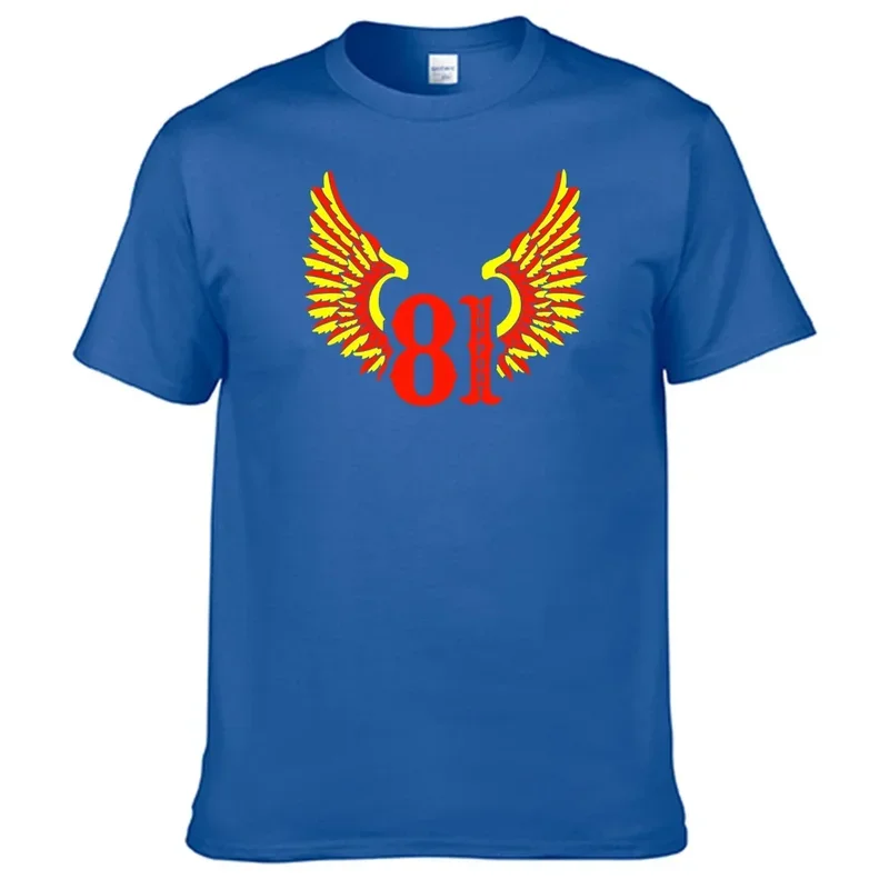 Support 81 Hells Angels T Shirt 100% Cotton Top Sales Shirt N12