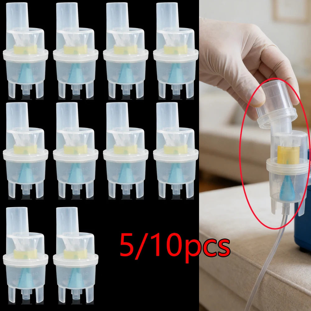 

5/10 шт. 10 мл. Емкость для лекарств для ингалятора, компрессорного небулайзера, распылитель-инжектор, аксессуар для ухода за здоровьем