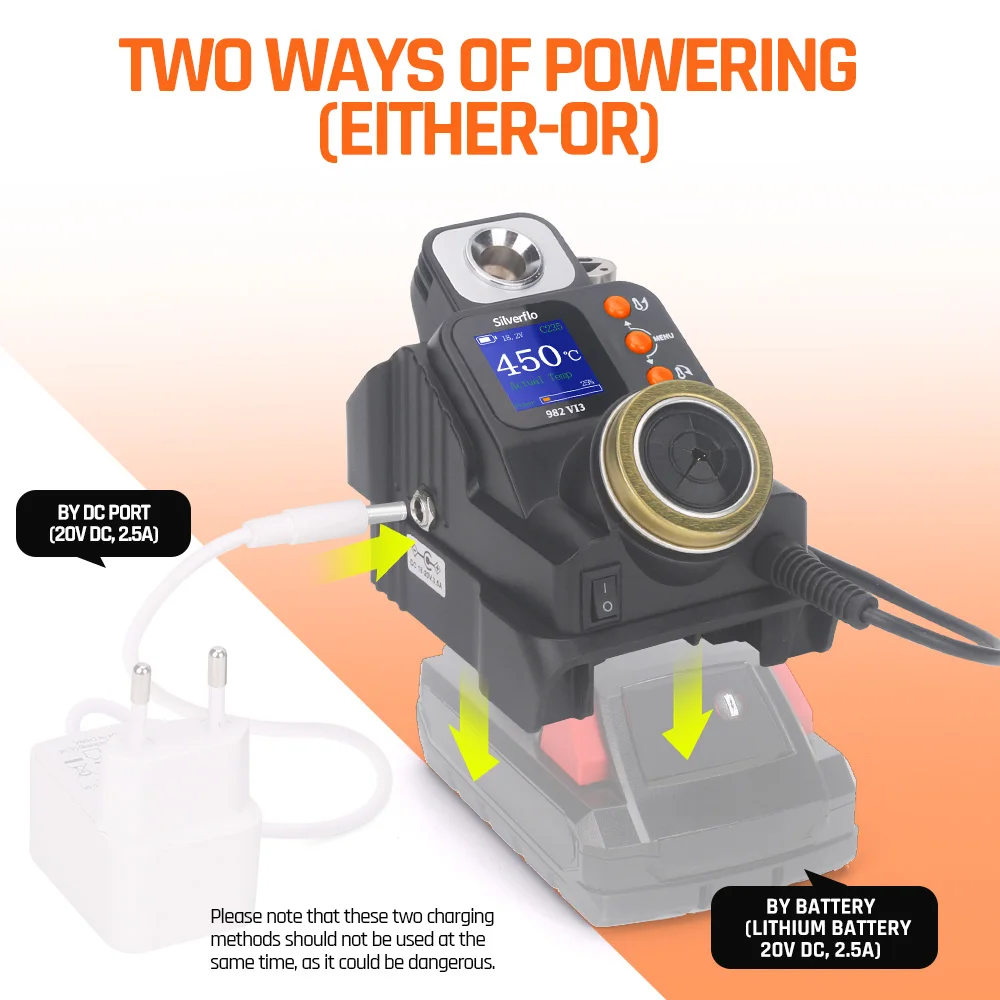 محطة لحام لاسلكية Silverflo 982-VI محطة لحام دقيقة C235 مكواة لحام لديوالت/ميلووكي/ماكيتا/البطارية