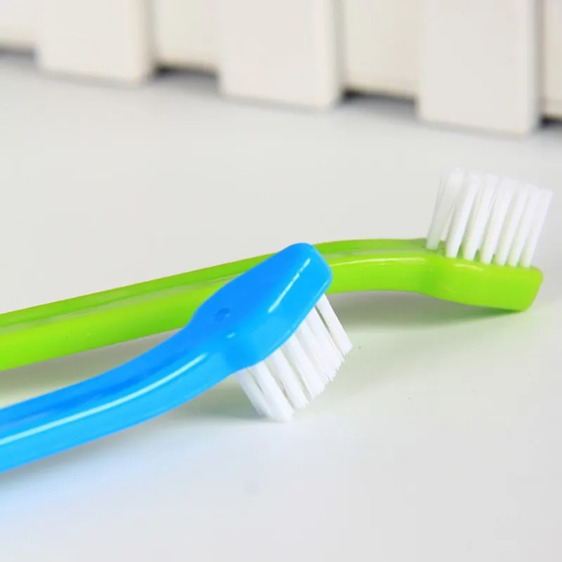 Dog Toothbrush 2PC Pet Toothbrush Set Single Head Tooth Brush for Dog Teeth Cleaning Oral Care Cat Toothbrushes Set Pet Supplies