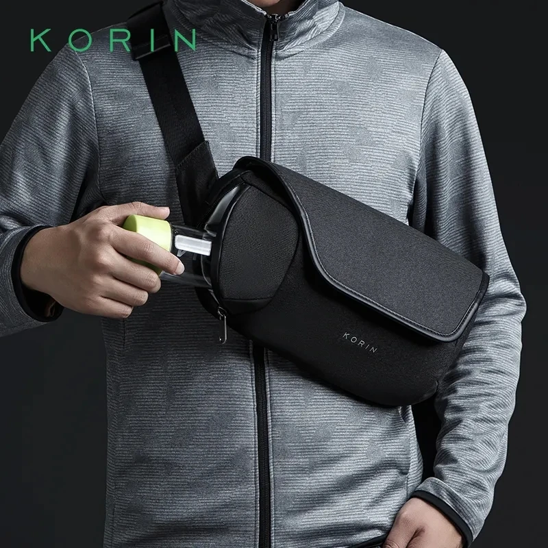 KORIN Brand Multifunction Crossbody Bag Cut-resistant and Waterproof Running Sports Waist Bags