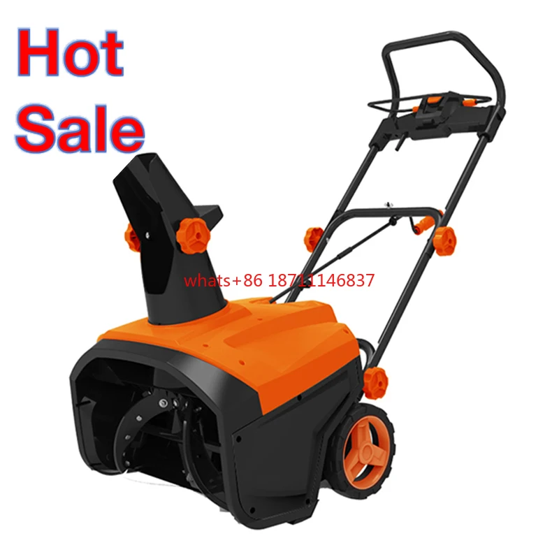 VERTAK 2000W electric snowplow snow thrower VDE plug european snow removal equipment with wheels