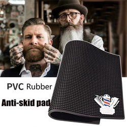 Barbershop Storage Pad Anti-Skid Silicone Hair Styling Countertop Mat Salon Scissors Comb Heat Resistant Cushion Storage Tools