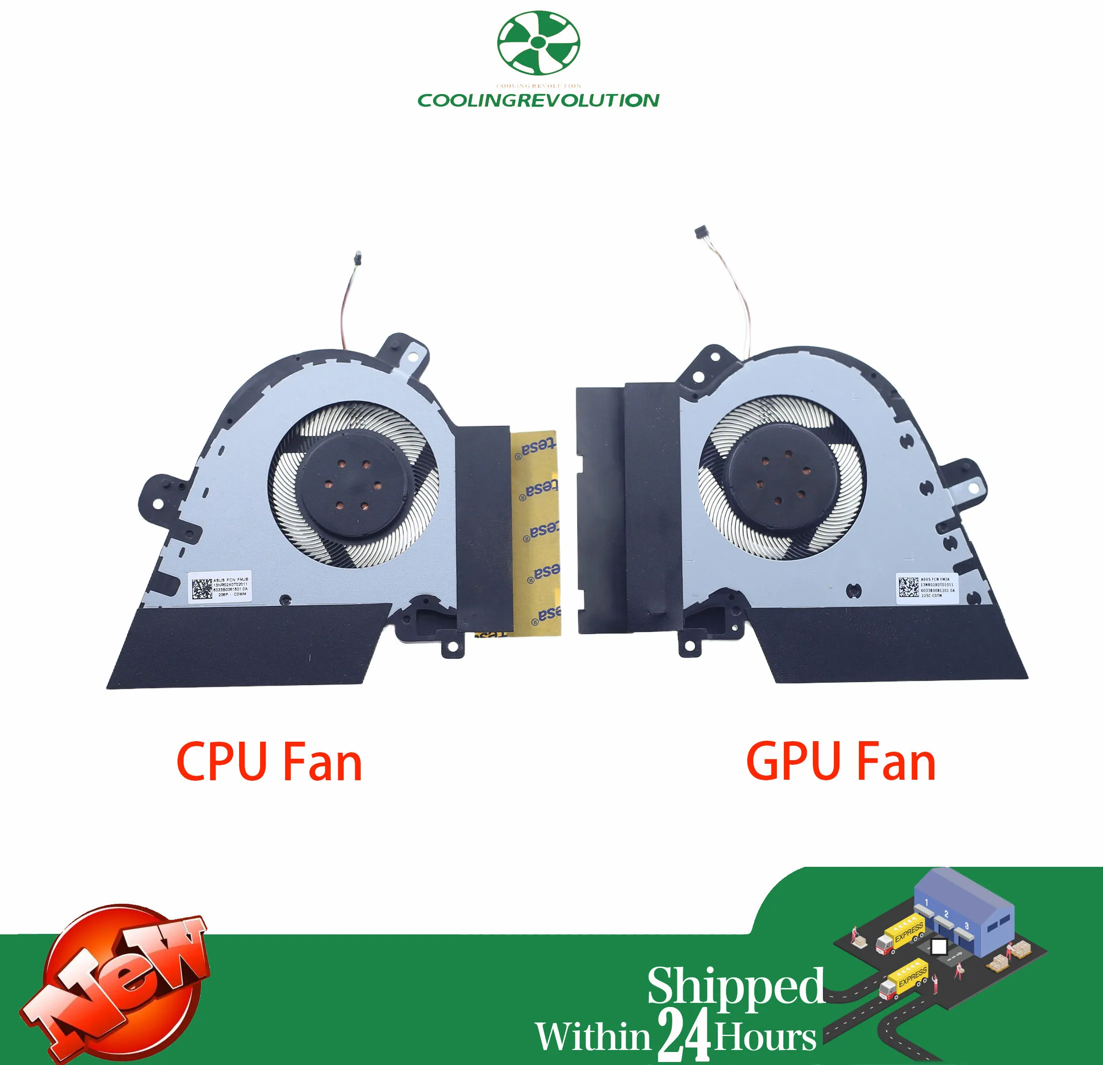 Laptop CPU GPU Cooling Fan For ASUS Zephyrus M15 GU502G GU502GW GU502GU GU502L GU502LWS 13NR0240T02211 13NR02X0T02011