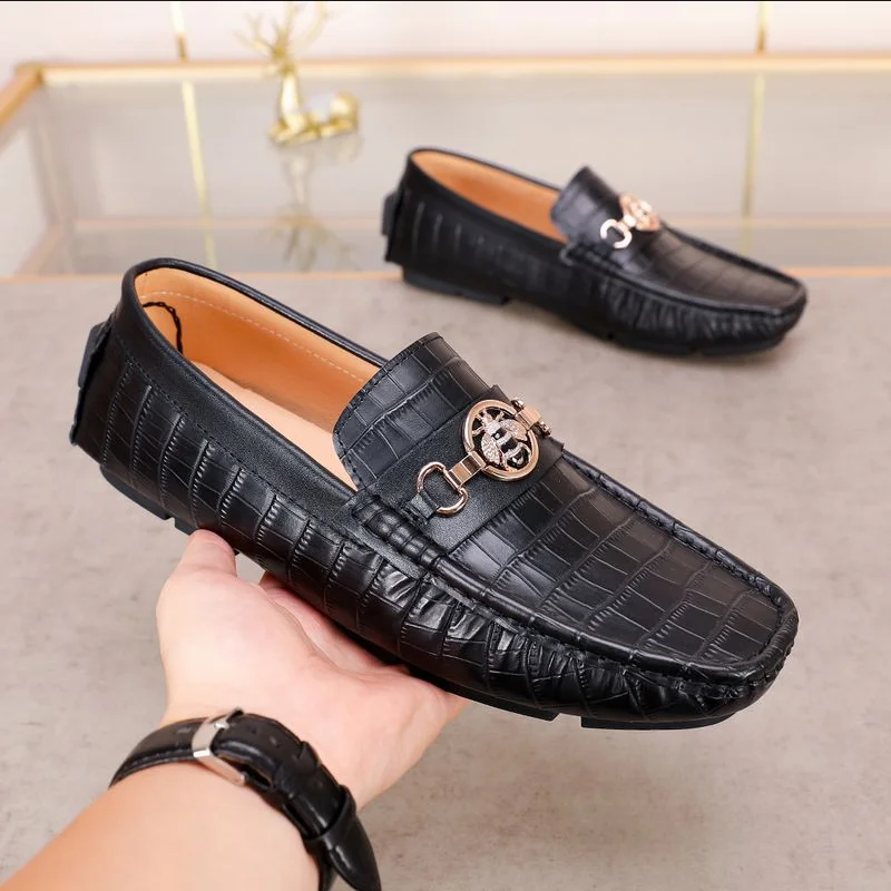 

Genuine leather men's shoes Black versatile gentleman style Business Office Formal Party Quality adult outdoors shoes Hot