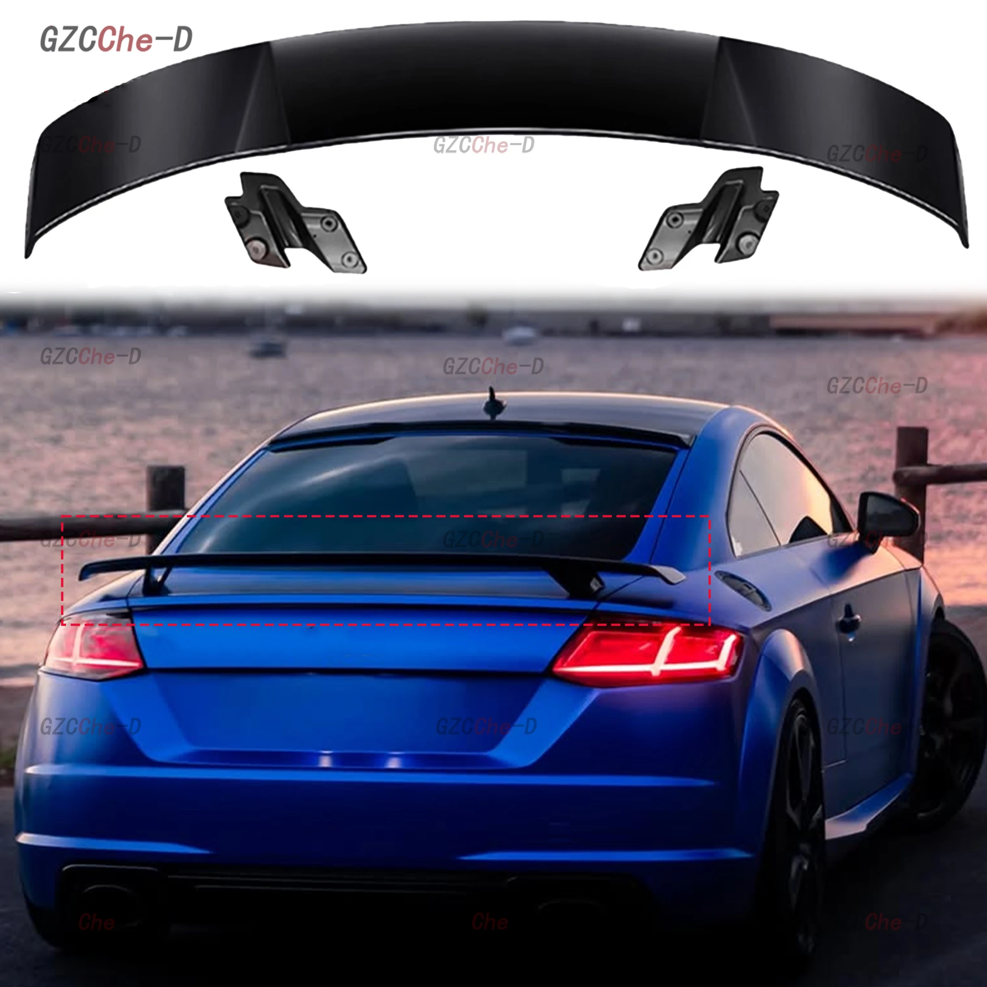Suitable for Audi TT MK3 8S TTS TTRS Coupe 2015-2024 rear spoiler MK style trunk lid decoration accessories tail wing kit
