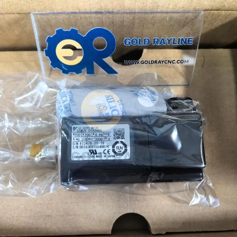 New In Box SGMJV-01A3A6S Yaskawa Servo Motor 1 Year Warranty