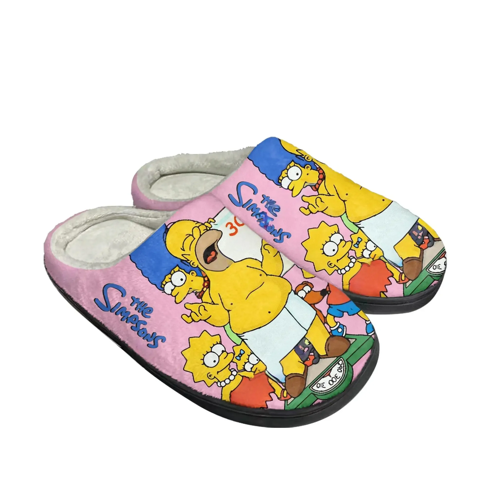 S-Simpsonss Cotton Slippers High Quality Mens Womens Youth Boy Girl Plush Bedroom Keep Warm Shoes Customized Thermal Slipper