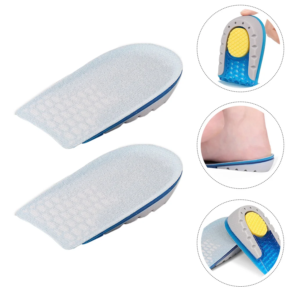 

1 Pair Invisible Shoe Pad Height Increase Insole Durable Unisex Non-Slip Foot Support Heel Lift Inserts For Men Women
