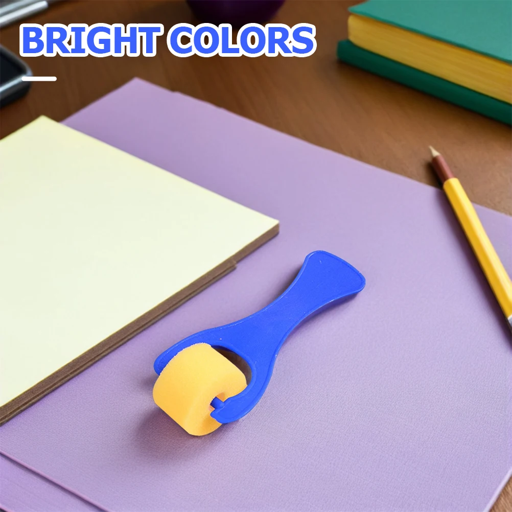 롤러 페인팅 도구 미니 수채화 세트, 스폰지 브러시, 어린이 스탬프 세트, 10 개