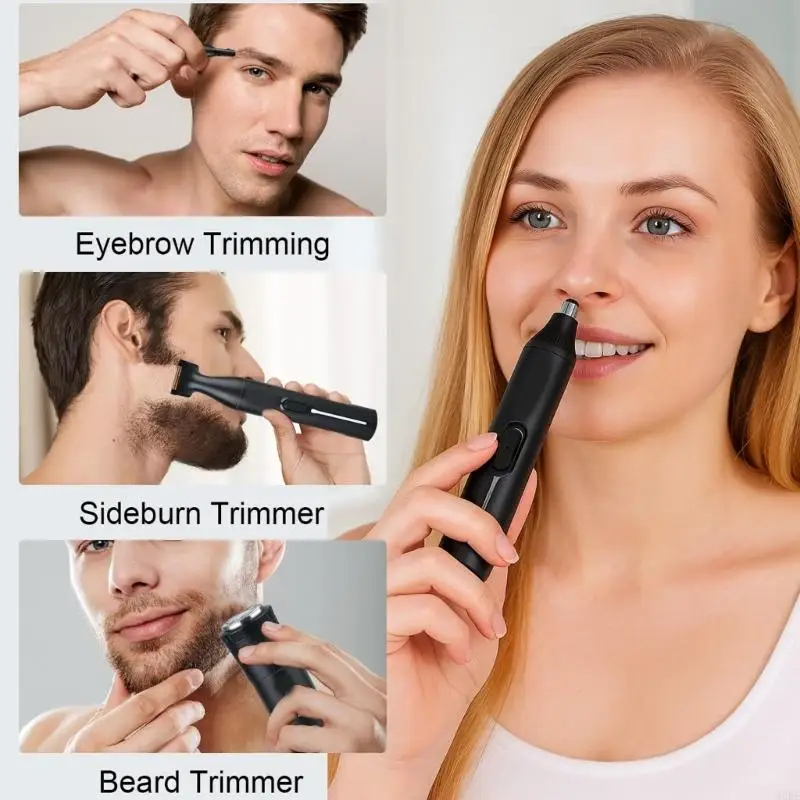Professional Hair Trimmer Set USB Rechargeable Eyebrow & Nose Hair Trimmer Beard Hair Clippers Shaver Easy to Use 