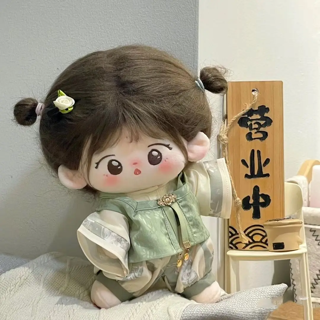 

20 см новогодняя приветственная одежда, хлопковые куклы заменяются набором кукол в китайском стиле для милого зимнего образа в китайском стиле.