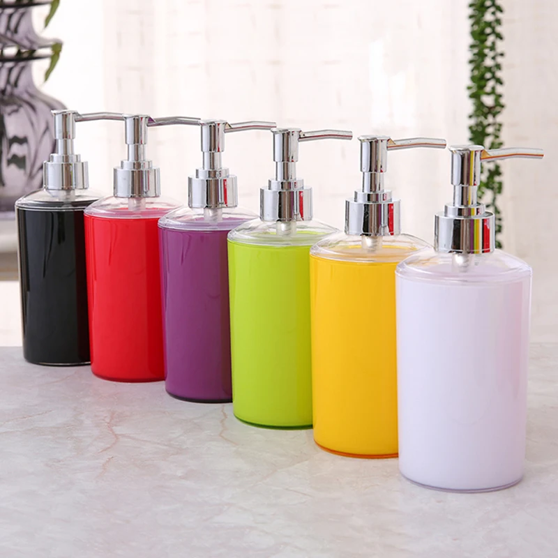 Bathroom Plastic Liquid Soap Dispensers 320ml Hand Sanitizer Bottle For Kitchen Lotion Storage Bottle