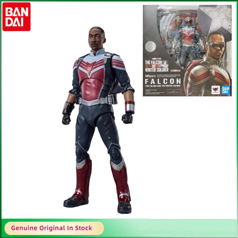 

Bandai Original MARVEL The Falcon and The Winter Soldier THE FALCON Action Figure Active Joints Model Hobbies Collectible Gift