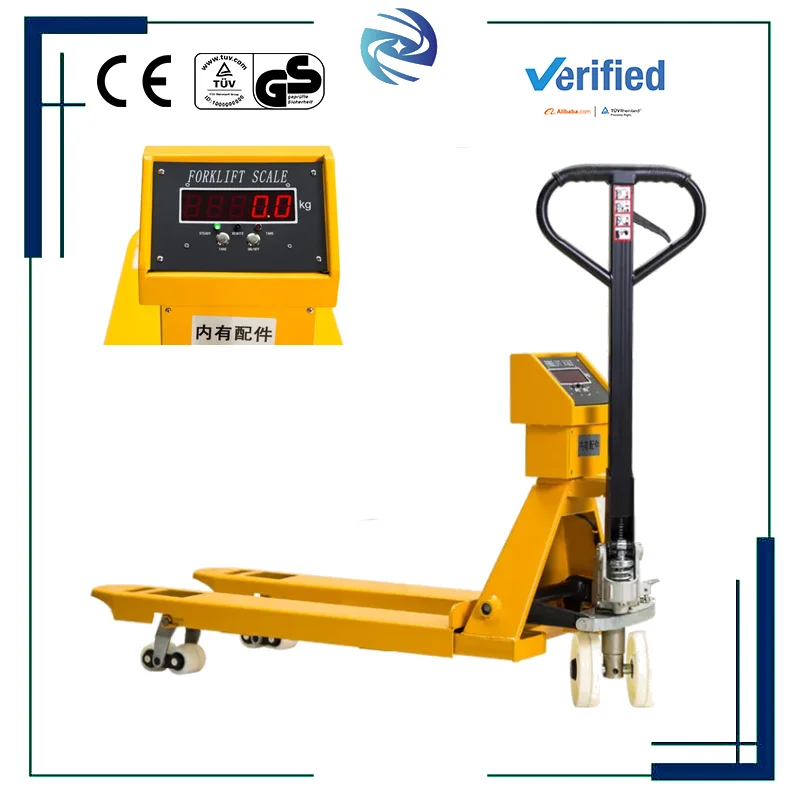 

High Quality Scales Pallet Jack 2T 3T Weighing Transpaleta Manual Hydraulic Hand Pallet Jack Truck With Scale For Sale