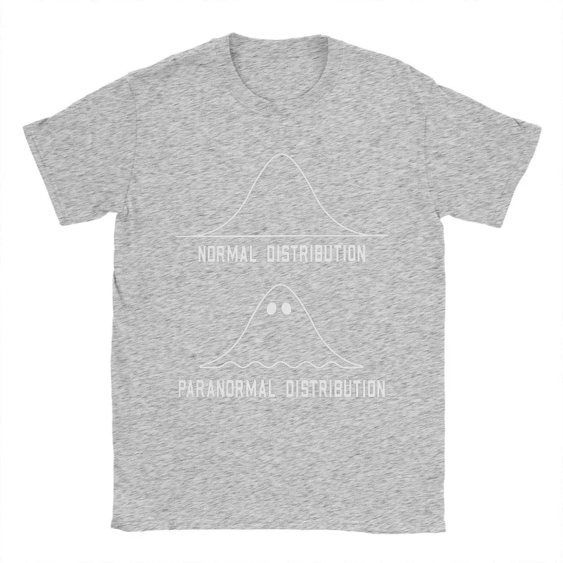 Camiseta de verano para hombre con estampado de estadística matemática y distribución normal 2025, camiseta original de manga corta con cuello redondo para profesores