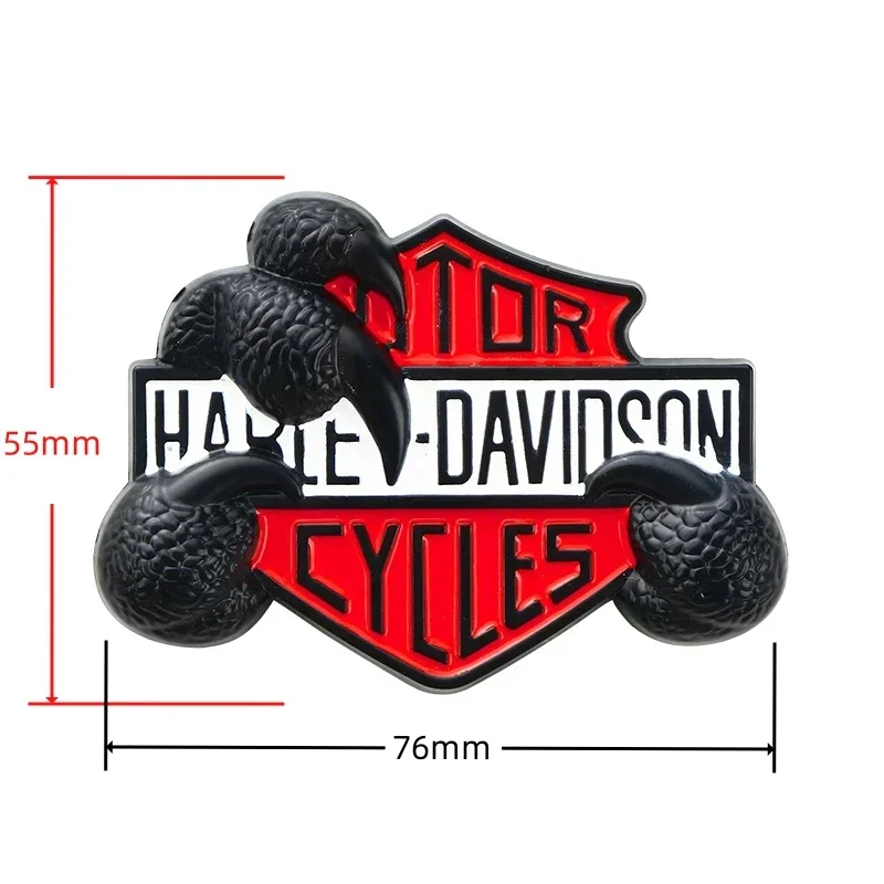 For Harley Davidson 3D Metal Motorcycle Stickers Emblem Logo Decals Side Body Badge Decoration Accessories Universal Fit For Mos