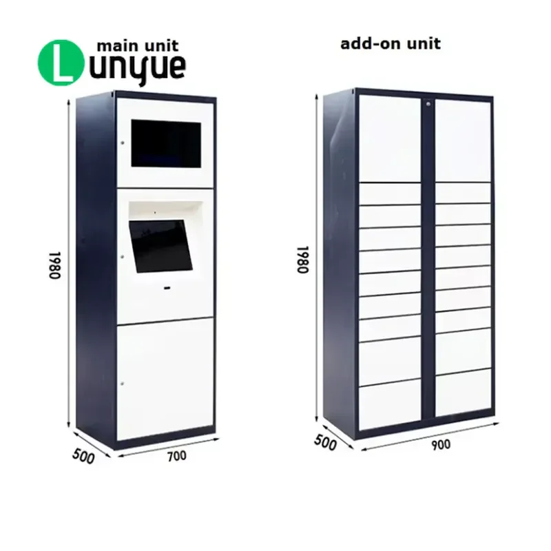 Outdoor Smart Parcel Locker Electronic Storage Safe Box Weatherproof Secure Delivery Cabinet for Home Garden Apartment Access