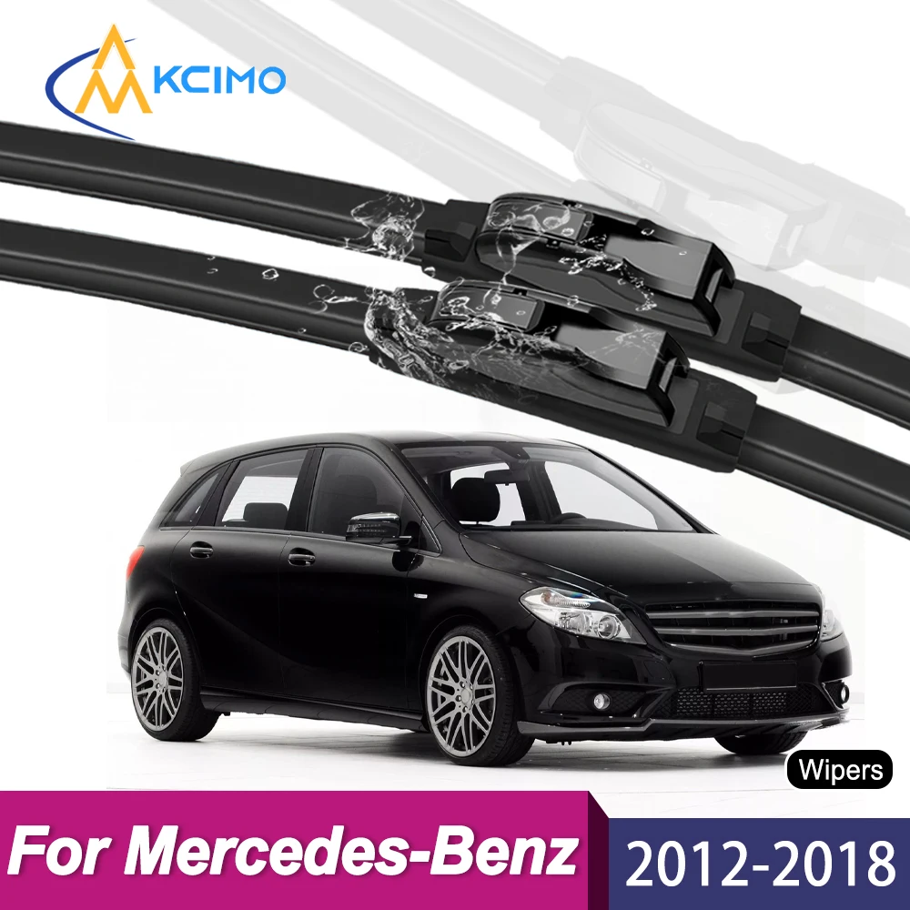

2PCS Wiper Blades for Mercedes-Benz B-Class W246 2012-2018 High Efficiency Low Noise Long Durability