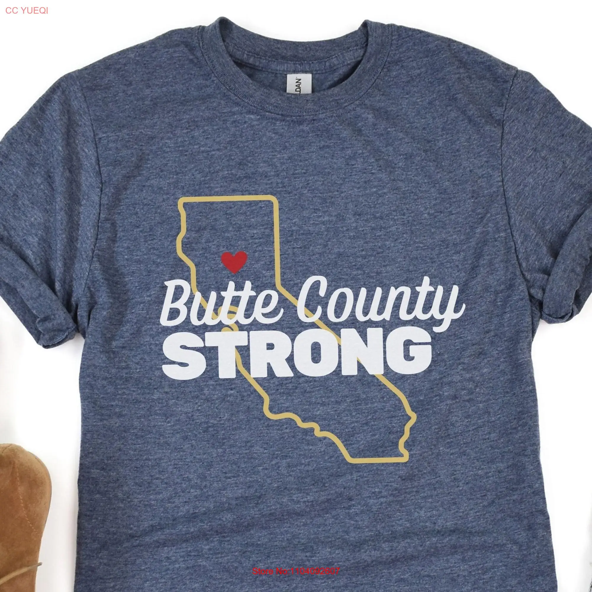 Butte County Strong T Shirt Park Fire Relief Efforts Support Tehama Northern California Victim Fundraiser Bidwell