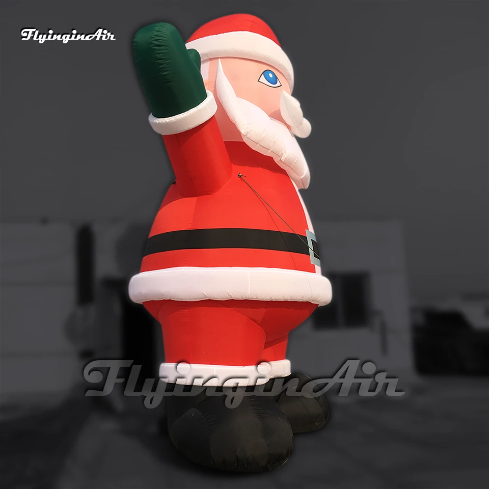 Lovely Red Giant Inflatable Santa Claus Father Christmas Model For Xmas Outdoor Decoration