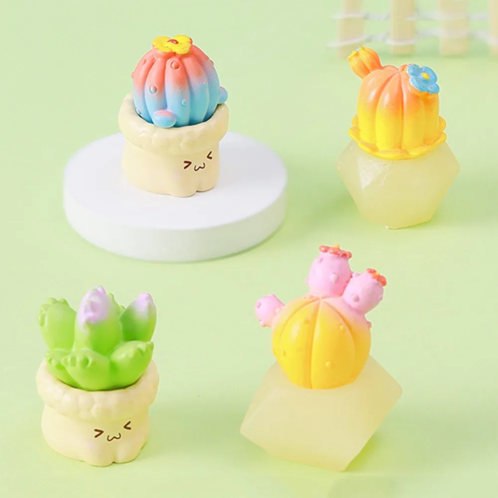 Landscape Decoration Creative Cacti Resin Models Colorful Dreamy Mini Succulent Decoration Cartoon Cute Cute Cacti Models