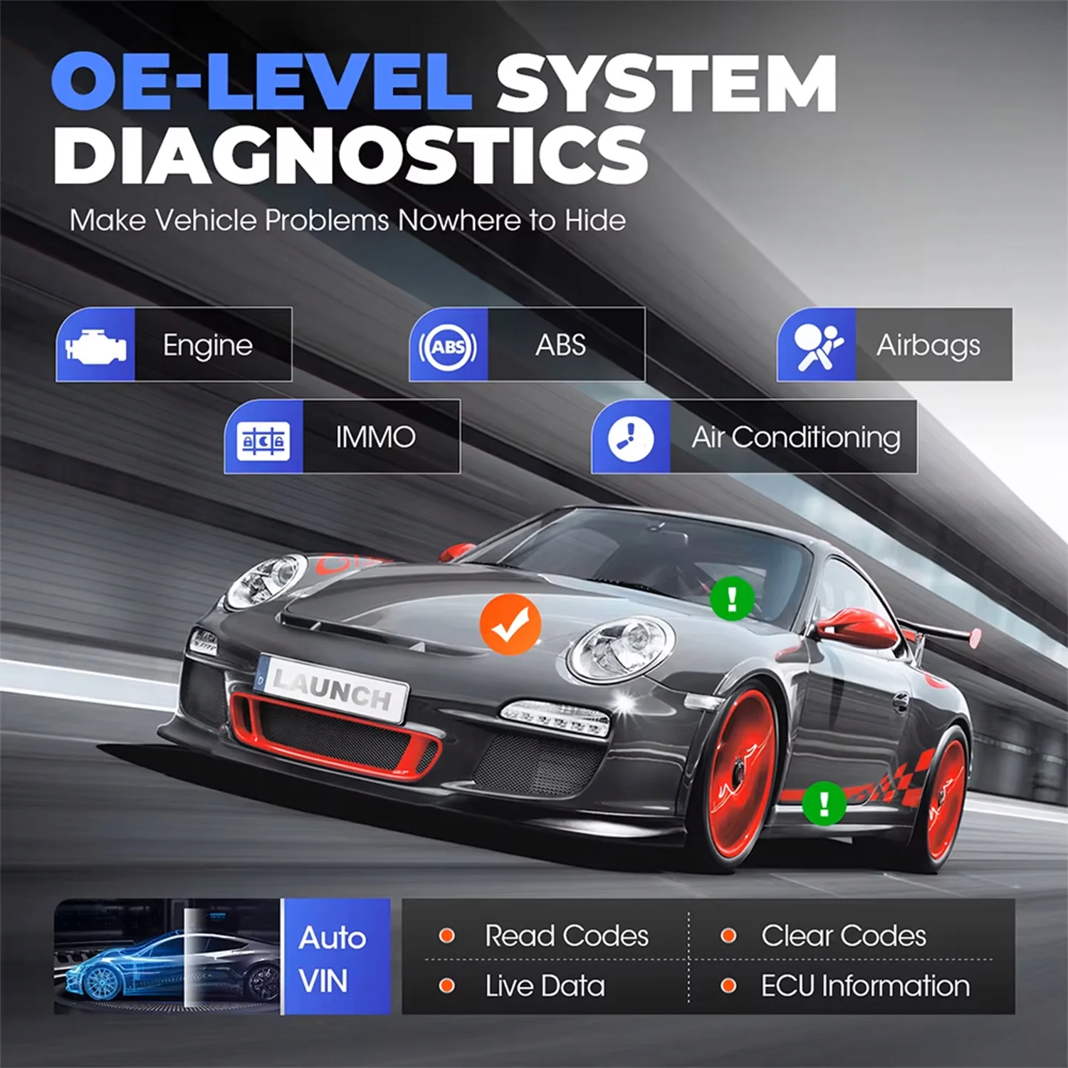 LAUNCH X431 CRP919X BT Automotive OBD2 Scanner Car Diagnostic Tool Codes Reader All System Test FCA ECU Coding Professional Scan