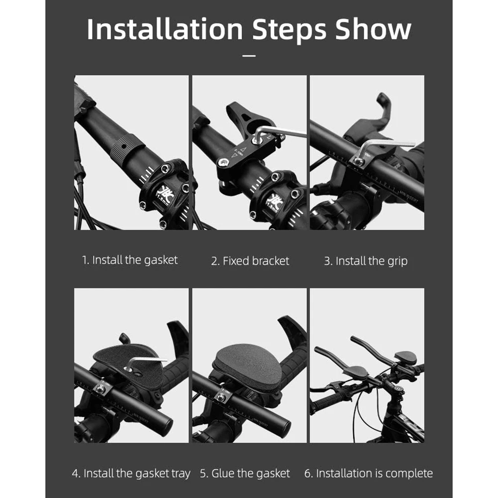 NEW HOT In Stock-Bicycle Rest Handlebar,Adjustable, High-Density EVA Cushion,Aero Bars Armrest Handlebars,For Mountain Bike Or R