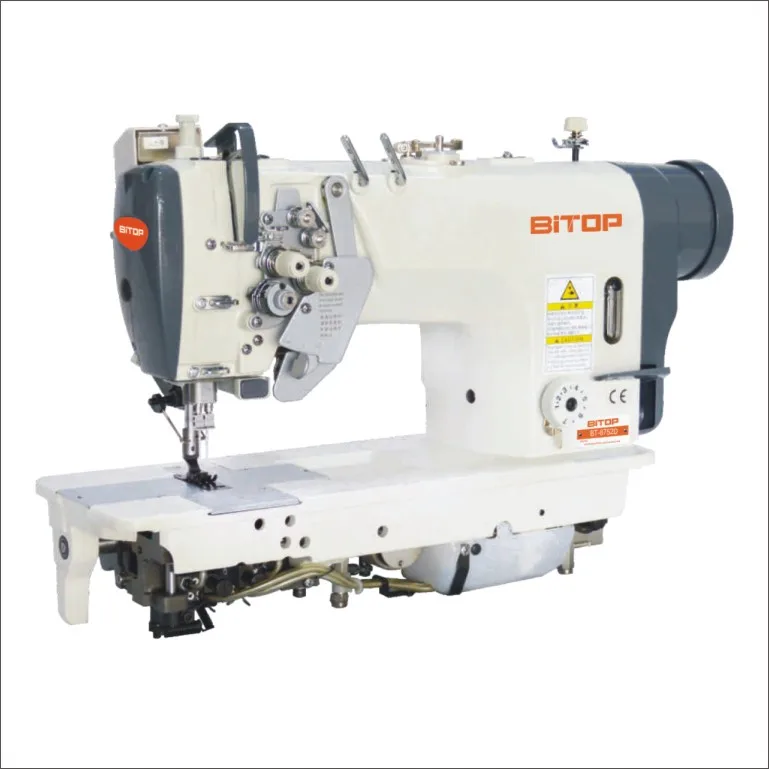 BT-8452D Electric Double Needle Lockstitch Industrial Heavy Duty Price Manufacturer Flat Bed Speed Control Button Stitch Machine