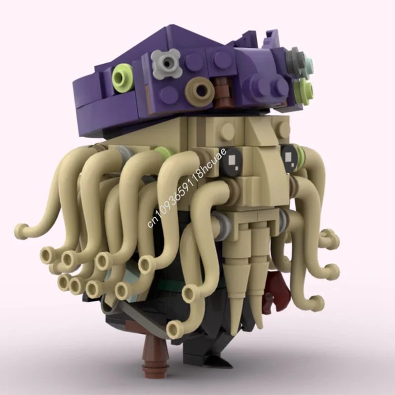 246 Piezas MOC Davy Jones Piratas del Caribe Brickheadz, Bloques de Construcción de Modelos, Juguetes de Artesanía, Regalos Modulares para Fiestas