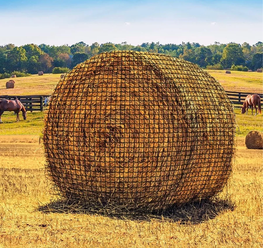 

2025 Slow Feed Hay Bag for Horses and Goats Hanging Net Design Cutting Service Processed for Hay Storage and Feeding