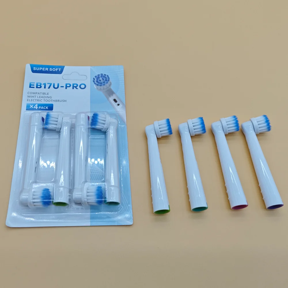 8/4pcs Lot EB17U-PRO Children's Comfortable Pure white Toothbrush Soft Bristles Fun Design Promotes Good Oral Hygiene Habits