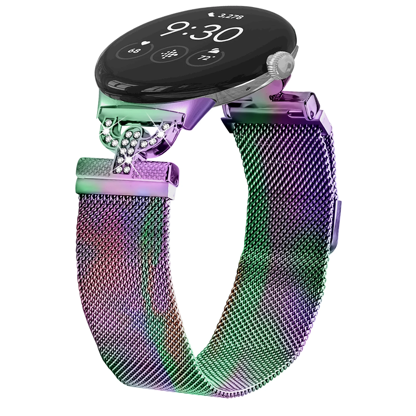 ミラネーゼループストラップ Google ピクセル時計バンド金属ステンレス鋼リストバンド Google ピクセル 3 41 ミリメートルスマート時計バンドブレスレット