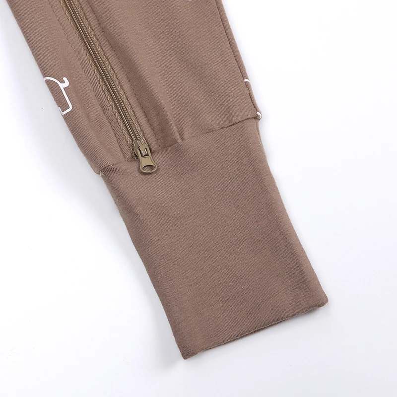 Frühling Langarm Baby Strampler Neugeborenen Overall Kleinkind Junge Mädchen Baumwolle Weiche Onesie Pyjamas Doppel-reißverschluss Body Herbst Kleidung – Detail 10